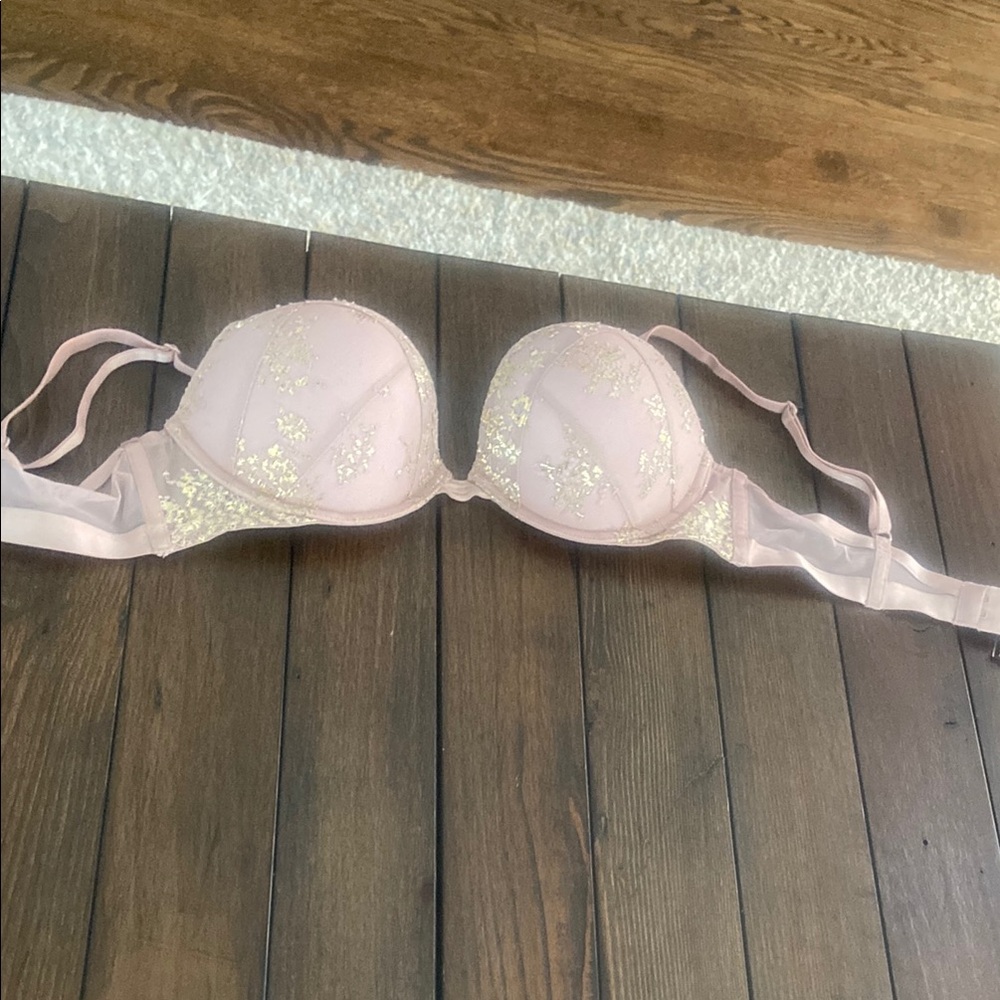 Victoria Secret Very Sexy Push-up Bra Front Close Rose Pink Gold
Shimmer
